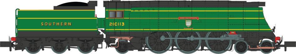 2S-034-004 Dapol West Country Steam Locomotive 21C113