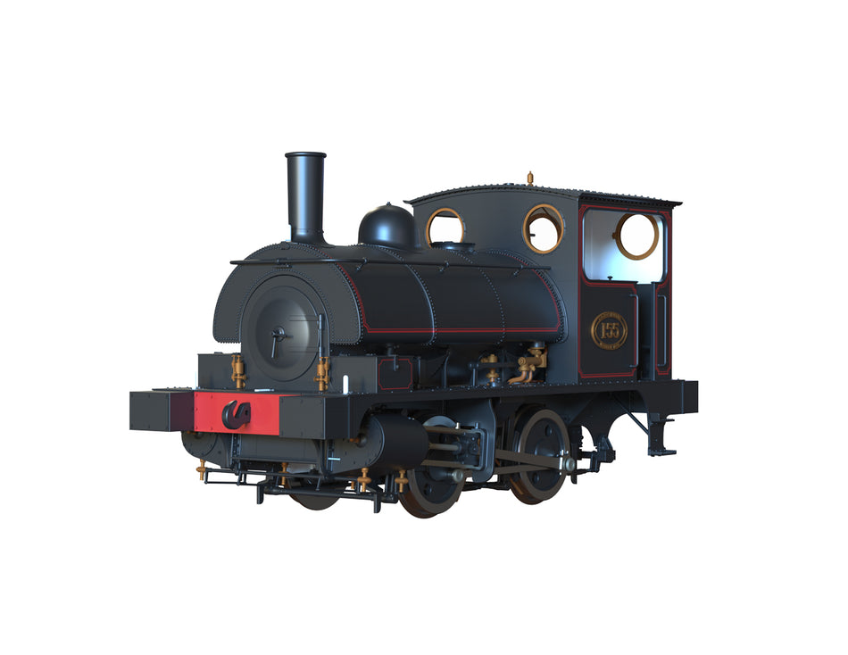 E1040 Clark Railworks L&Y Class 21 Pug No.155 L&Y Lined Black