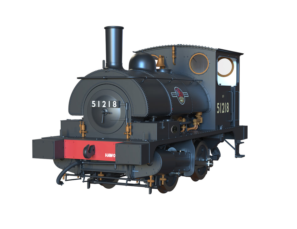 E1050S Clark Railworks L&Y Class 21 Pug No.51218 BR Black Late