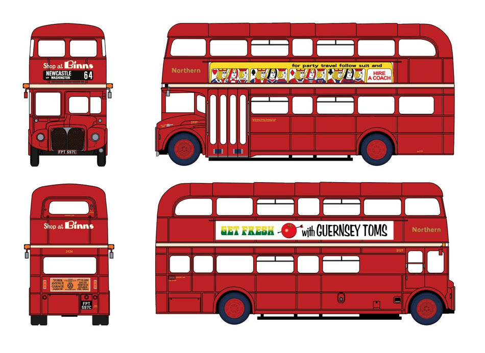 E42604 EFE Road AEC Routemaster Northern FTP597C (2127) Service