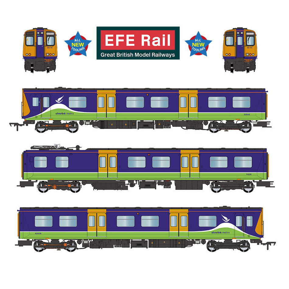 E81006 EFE Rail Class 313 3-Car EMU 313114 Silverlink Metro