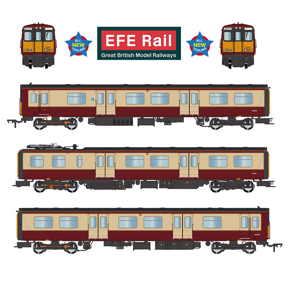 E81011 EFE Rail Class 314 3-Car EMU 314201 Strathclyde PTA Carmi