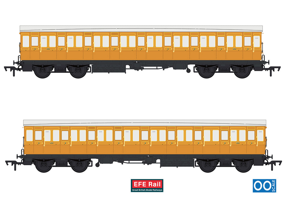E86032 EFE Rail 54ft non-Corridor Third Lined Teak