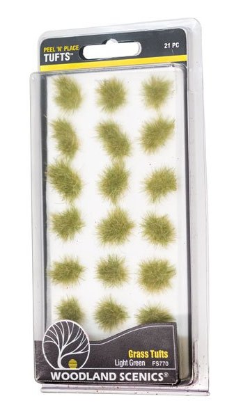 FS770 Woodland Scenics Light Green Grass Tufts