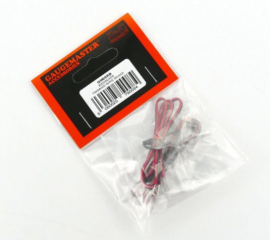 GM08RB Gaugemaster Red Black Twinned Wire 50cm x 2