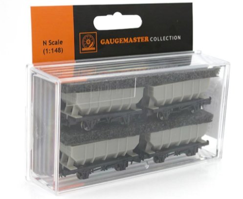 GM2410201 Gaugemaster 21t Hopper Plain Grey Wagon Set