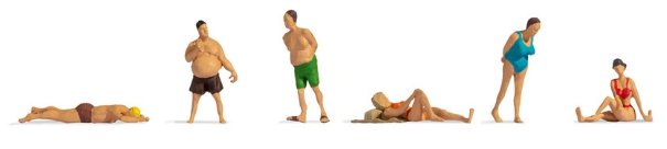 GM3910106 Gaugemaster Sunbathers (6) Hobby Figure Set
