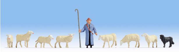 GM3910158 Gaugemaster Shepherd & Sheep Figure Set