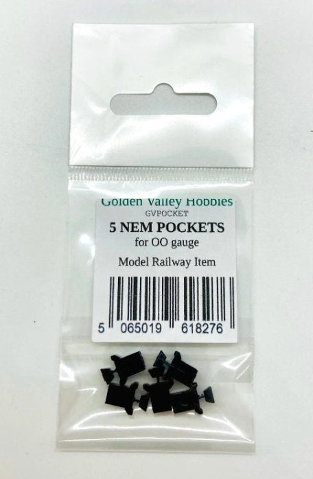 GVPOCKET Golden Valley Hobbies OO NEM Pockets - Pack of 5