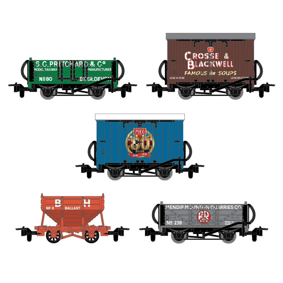 GR58880 Peco 80th Anniversary OO-9 Wagon Pack