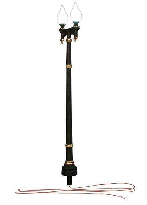 JP5640 Woodland Scenics Street Lights - Double Lamp Post