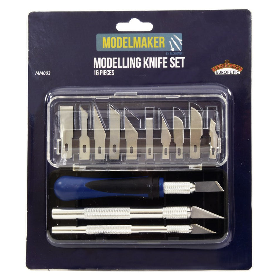 MM003 The ModelMaker Modelling Knife Set (16 pcs)