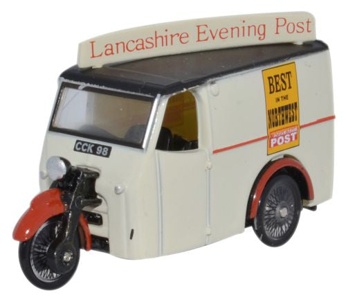 76TV006 Oxford Diecast Tricycle Van Lancashire Evening Post
