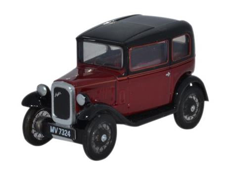 76ASS003 Oxford Diecast Austin Seven RN Saloon Maroon