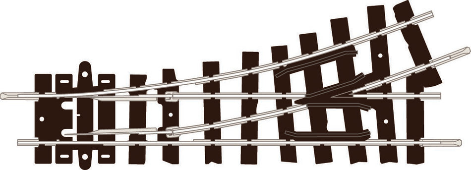ST406 Peco Setrack Left Hand Turnout Insulfrog