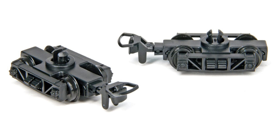 GR106 Peco Pair of Archbar Wagon Bogies Wheels & Couplers