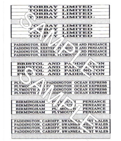 TSOO24 Tiny Signs Great Western Railway Train Boards