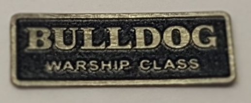 K2600-NPC D600 Class 41 Warship Diesel nameplate Bulldog B