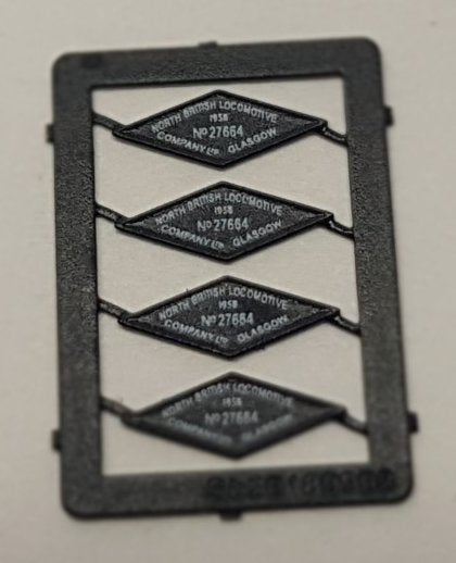 K2600-BP4 D600 Class 41 Warship Diesel Build plate