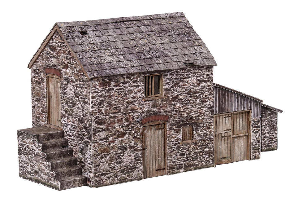 KX084 Scale Model Scenery kit Polsue Barn