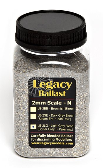 LB-2LG DCC Concepts 2mm/N scale Ballast – Grey Blend