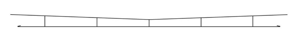LC152 Peco Overhead Catenary Wires 340mm x 5