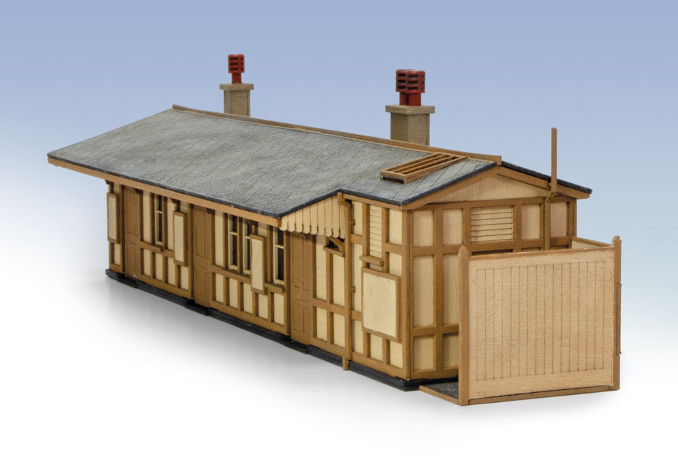 LK205 Peco GWR Wooden Station Building Kit - Monkton Coombe