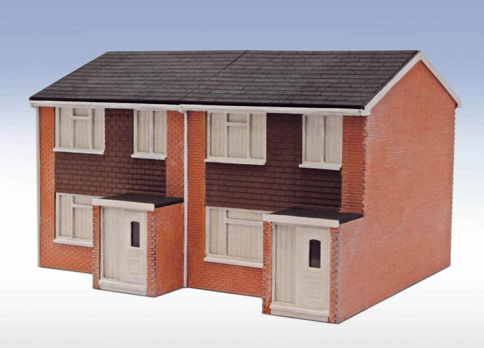 LK214 Peco 1960s Semi-Detached House complete - Laser Cut Kit
