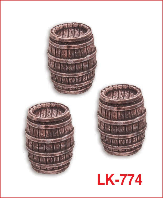 LK774 Peco Barrels - Small - pack of 3