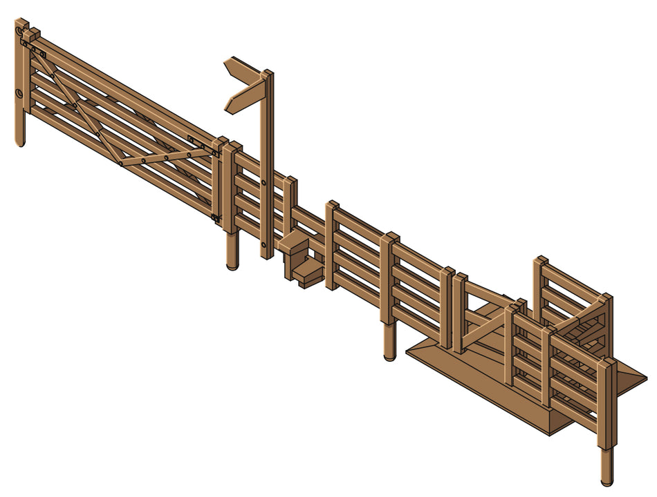 LK12118 Peco Flexible Field Fencing, Gates, Stiles