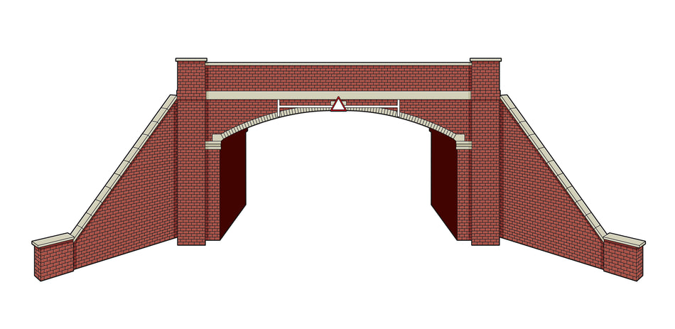 LK12162 Peco Double Track Bridge - Brick