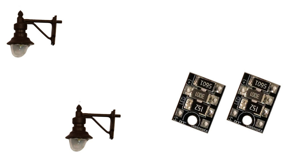 LML-SWBK DCC Concepts Swan-Neck Wall Lamps - Black (2 pack)