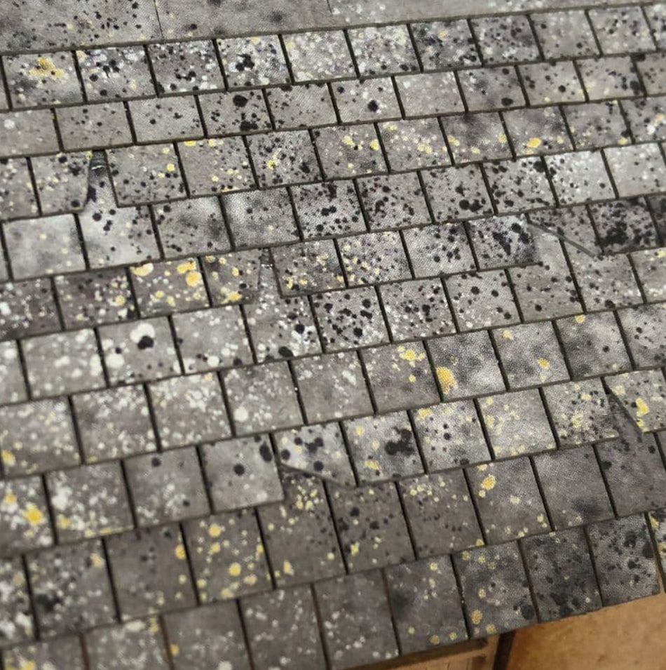 LX410 Scale Model Scenery Pre-Weathered Roof Slates