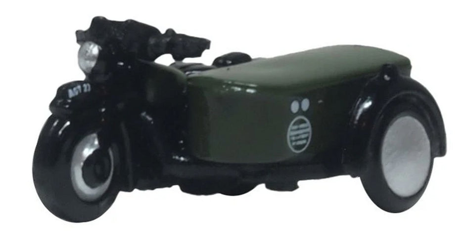 NBSA004 Oxford Diecast BSA Motorcycle/Sidecar Post Office Teleph