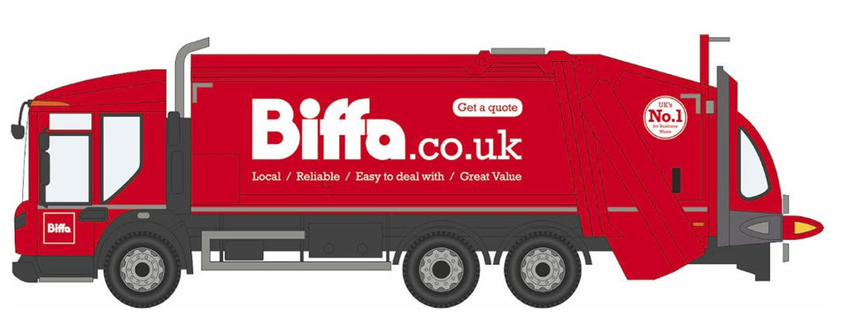 NDE001 Oxford Diecast Dennis Eagle Refuse Truck Biffa