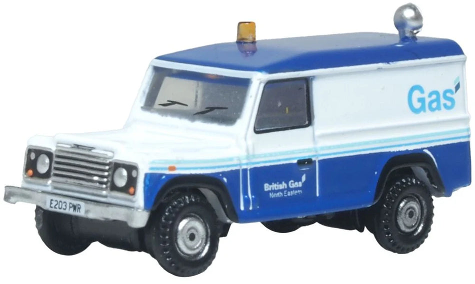 NDEF019 Oxford Diecast Land Rover Defender LWB British Gas