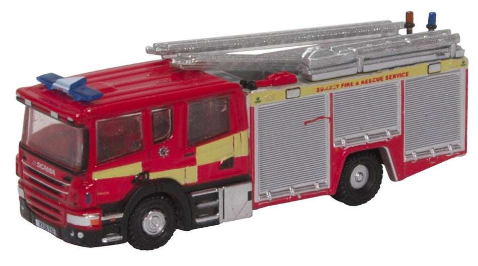 NSFE007 Oxford Diecast Scania Pump Ladder Surrey F & R