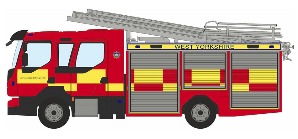 NVEO001 Oxford Diecast Volvo FL Emergency One West Yorkshire Fir