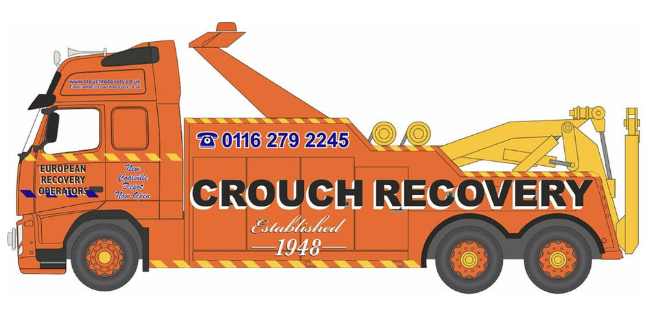 NVOL09REC Oxford Diecast Volvo Recovery Truck Crouch Recovery
