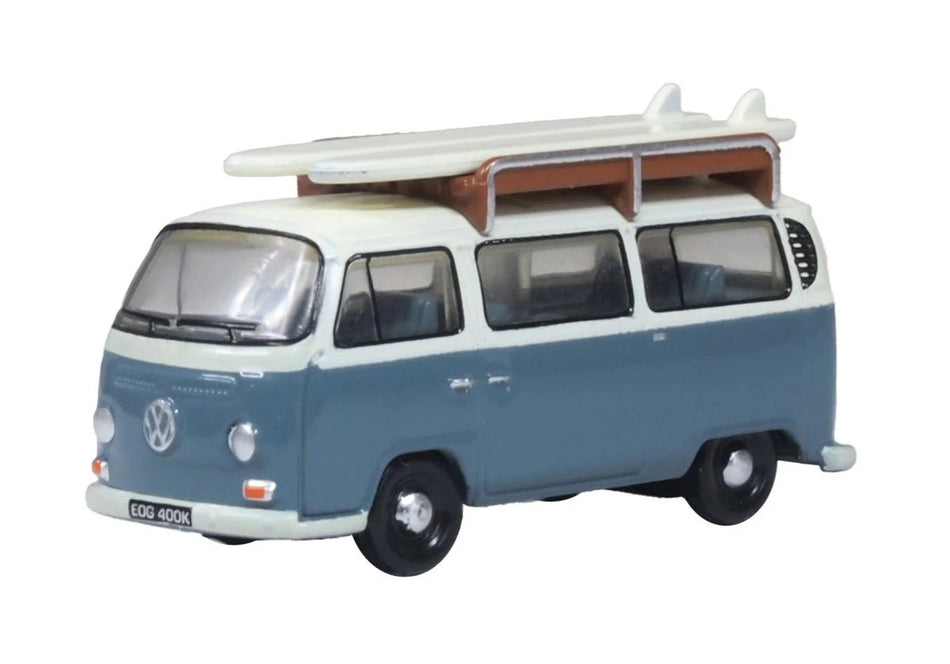 120VW003 Oxford Diecast VW T2 Bus/Surfboards Blue / White