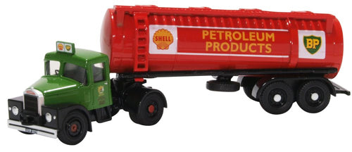 76SHT001 Oxford Diecast Scammell Highwayman Tanker Shell/BP