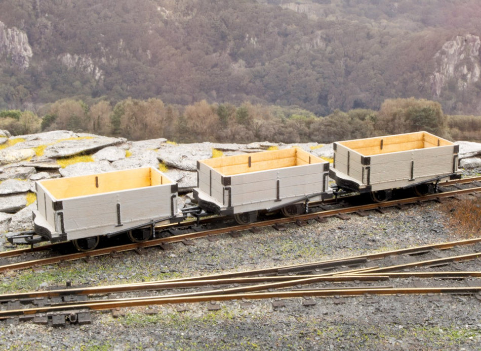 OR161 Peco GVT Open Wagons x 3 Laser Cut Kit