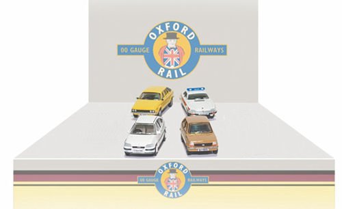 OR76CPK004 Oxford Rail Carflat Pack 1990s Cars