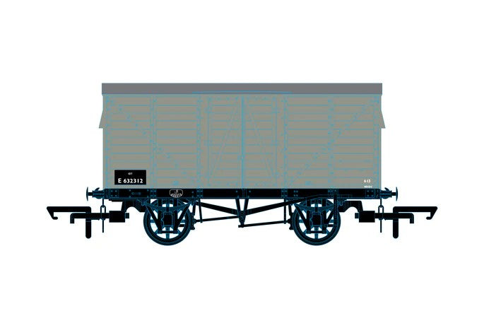 OR76GEGV003B Oxford Rail 10t Covered Van BR 632312