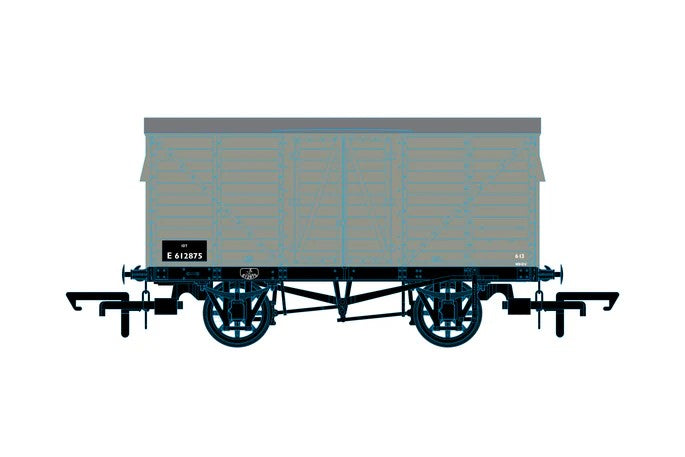 OR76GEGV003C Oxford Rail 10t Covered Van BR 612875