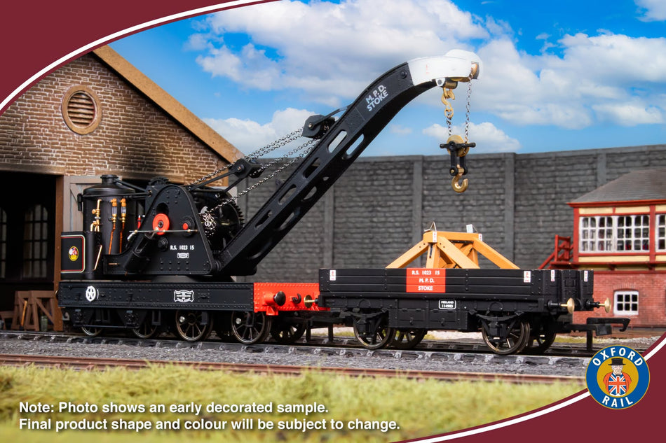 OR76SCS1001 Oxford Rail Standard Cowans Sheldon 15T Crane BR