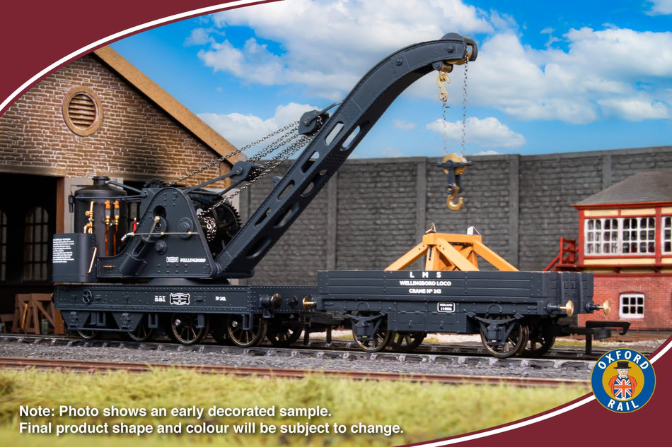 OR76SCS1002 Oxford Rail Standard Cowans Sheldon 15T Crane LMS