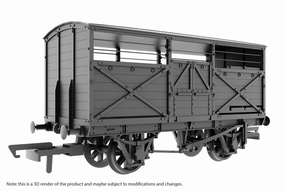 OR76GEC001 Oxford Rail 10t Cattle Van GER 26296