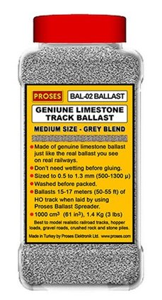 BAL-02 Proses Authentic Limestone Ballast In Grey Blend 1.4KG