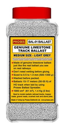 BAL-N-01 Proses Authentic Limestone Ballast In Light Grey 1.4KG
